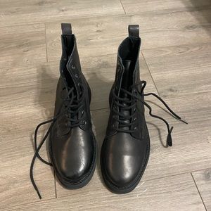 Black Leather ASOS boots